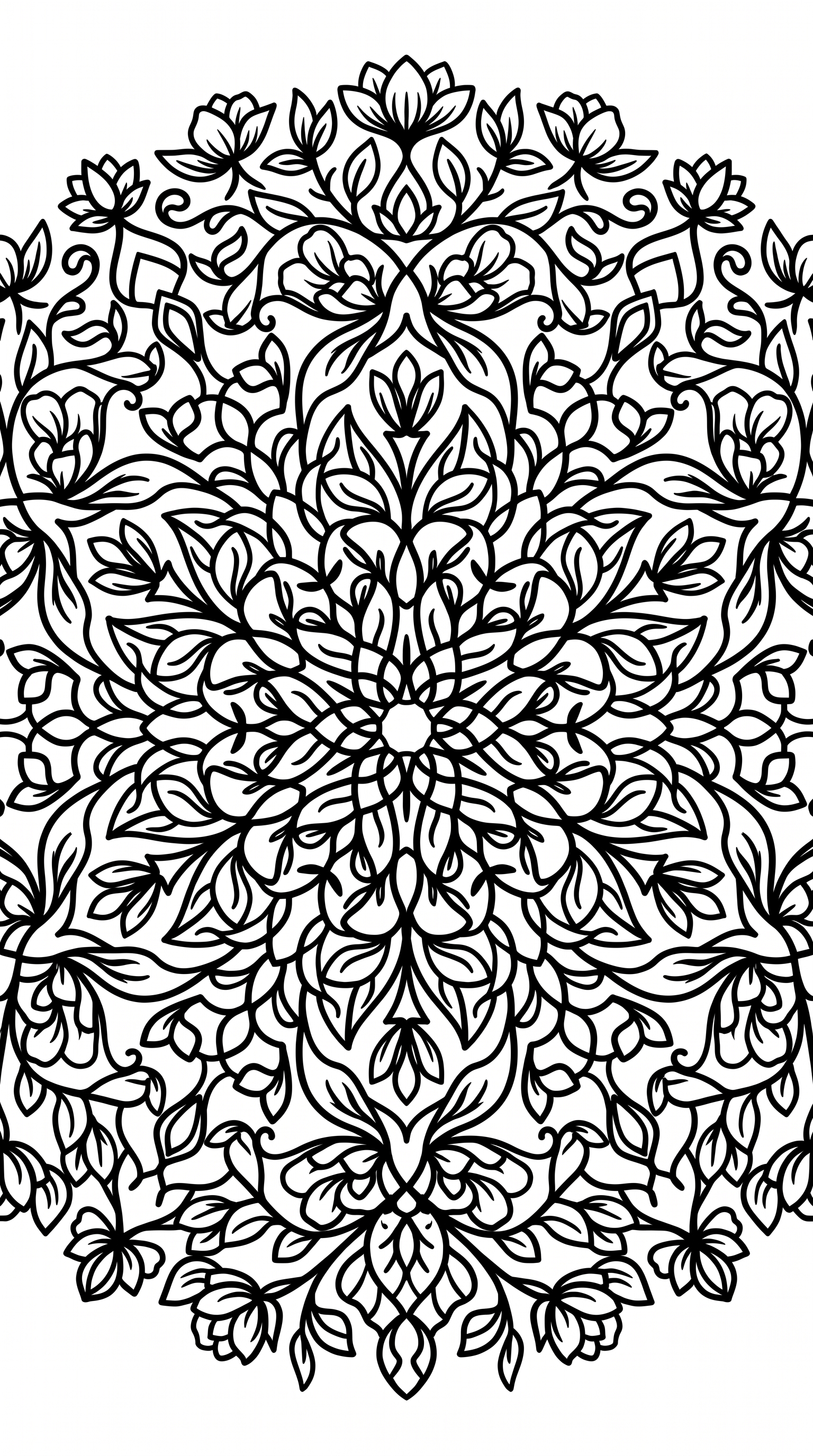 Floral mandala pattern