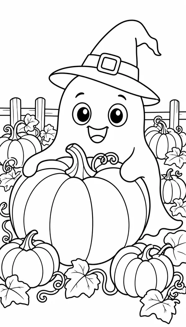 Page 7: in a pumpkin patch picking the biggest pumpkin